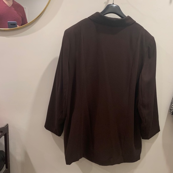 🕰️ STUNNING vintage 80s oversized brown blazer jacket - Picture 4 of 9